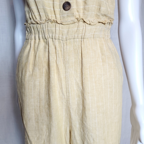 Romeo & Juliet stripe linen jumpsuit - Picture 4 of 12